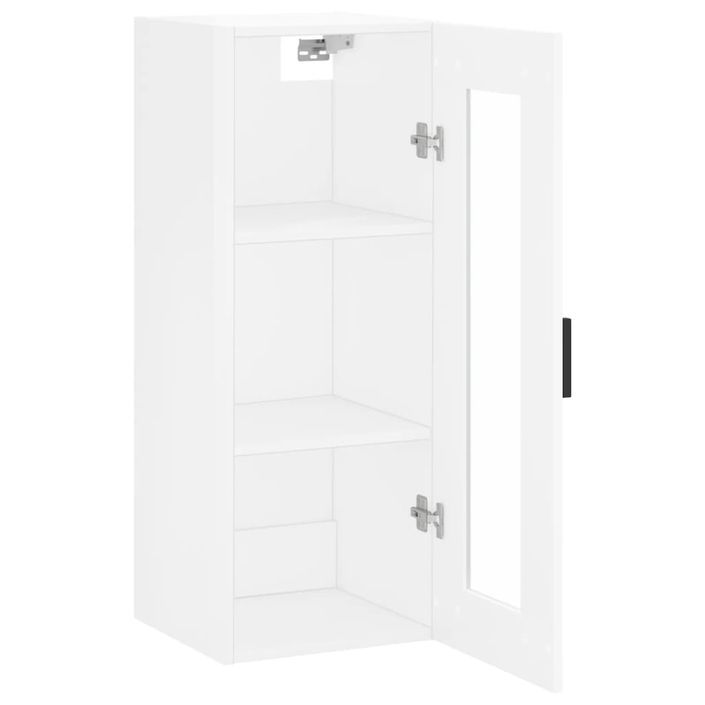 Armoire murale blanc brillant 34,5x34x90 cm - Photo n°7