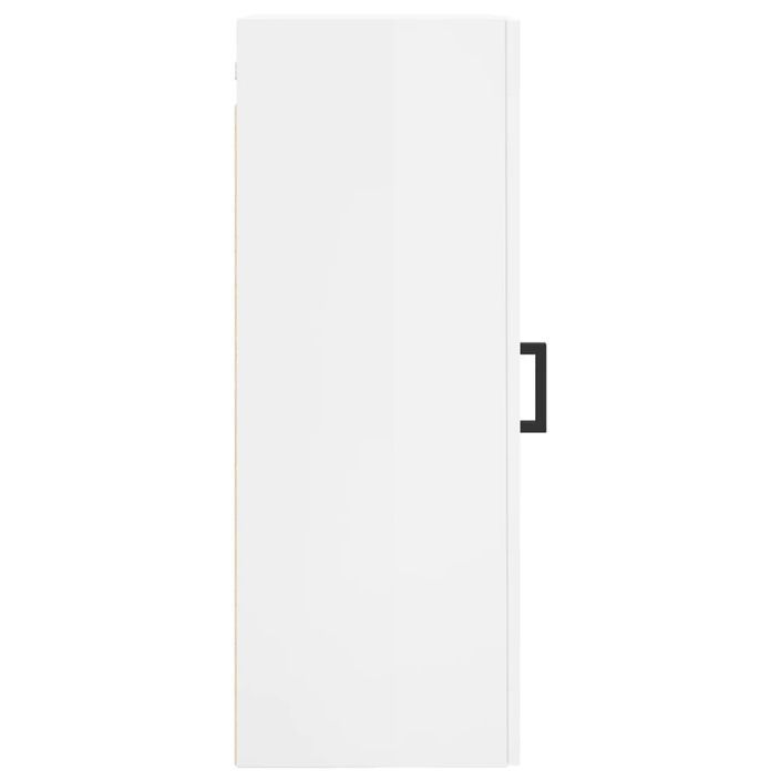 Armoire murale blanc brillant 34,5x34x90 cm - Photo n°8