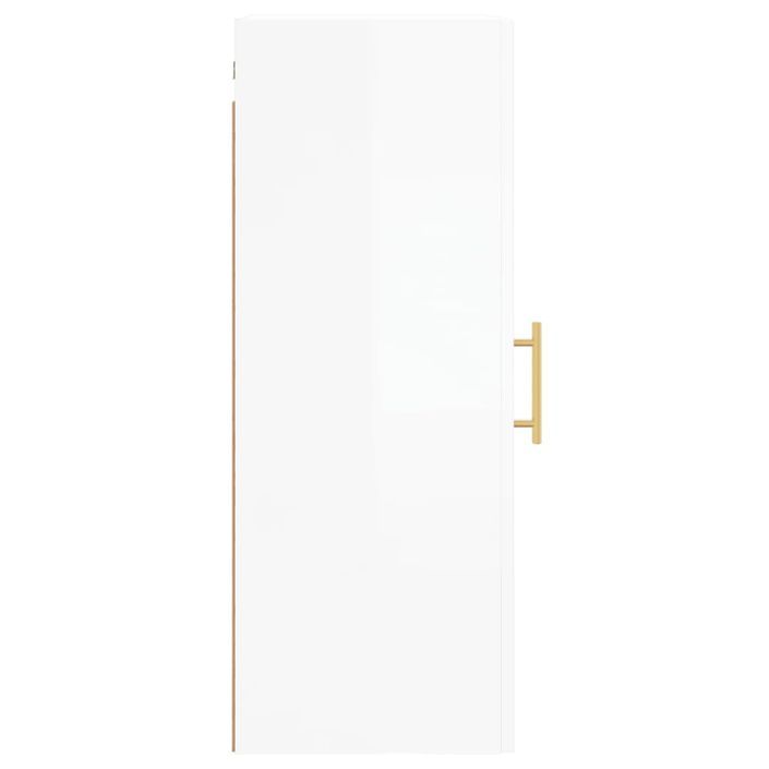 Armoire murale blanc brillant 34,5x34x90 cm - Photo n°8