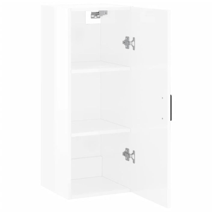 Armoire murale blanc brillant 34,5x34x90 cm - Photo n°6