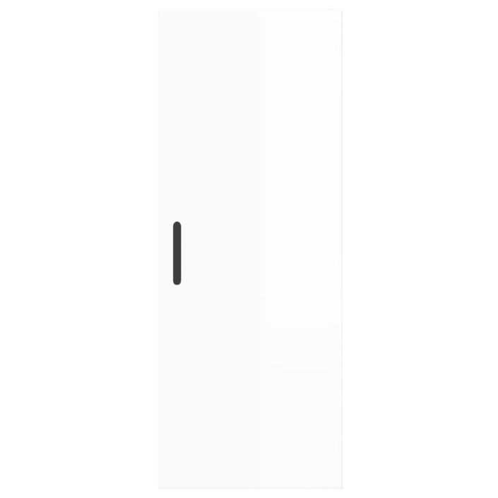 Armoire murale blanc brillant 34,5x34x90 cm - Photo n°7