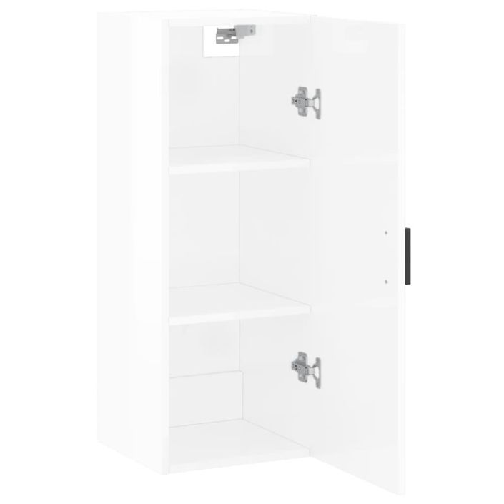 Armoire murale blanc brillant 34,5x34x90 cm - Photo n°6