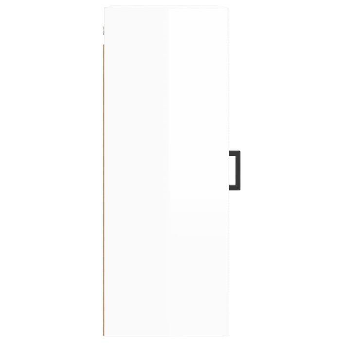 Armoire murale blanc brillant 34,5x34x90 cm - Photo n°8