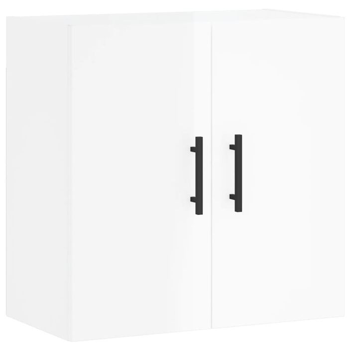 Armoire murale Blanc brillant 60x31x60 cm Bois d'ingénierie - Photo n°2