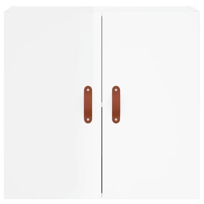 Armoire murale Blanc brillant 60x31x60 cm Bois d'ingénierie - Photo n°5