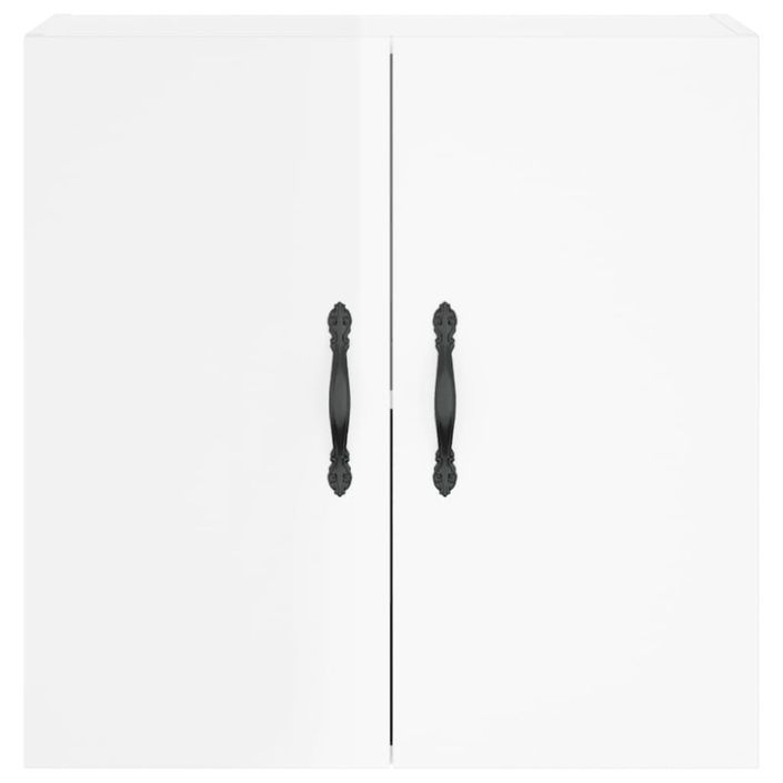 Armoire murale Blanc brillant 60x31x60 cm Bois d'ingénierie - Photo n°5