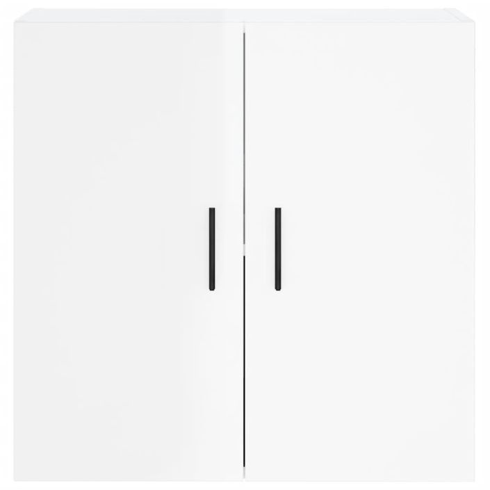 Armoire murale Blanc brillant 60x31x60 cm Bois d'ingénierie - Photo n°5