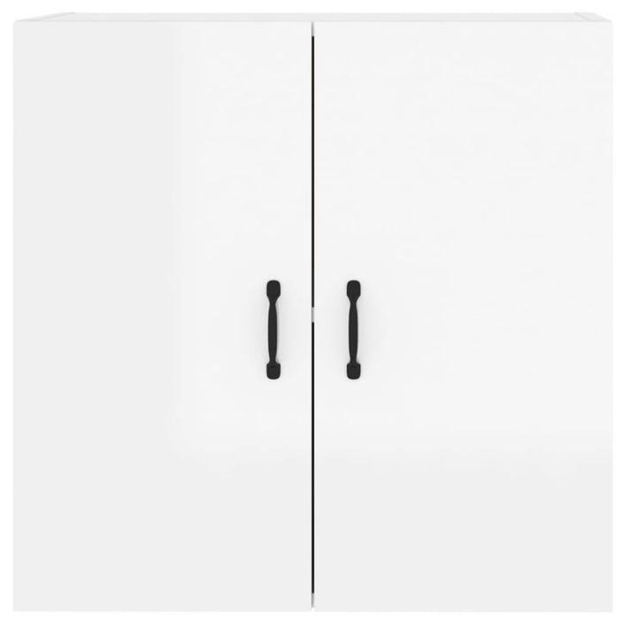 Armoire murale Blanc brillant 60x31x60 cm Bois d'ingénierie - Photo n°6