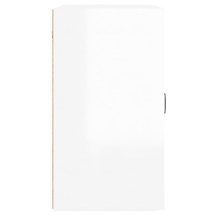 Armoire murale Blanc brillant 60x31x60 cm Bois d'ingénierie - Photo n°8