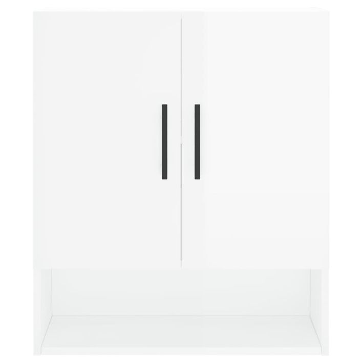 Armoire murale Blanc brillant 60x31x70 cm Bois d'ingénierie - Photo n°5