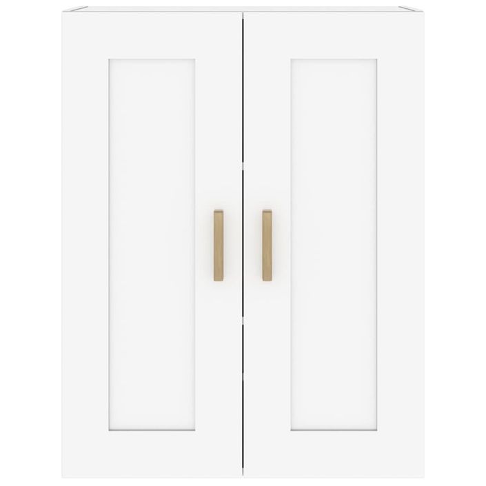 Armoire murale Blanc brillant 69,5x32,5x90 cm Bois d'ingénierie - Photo n°5