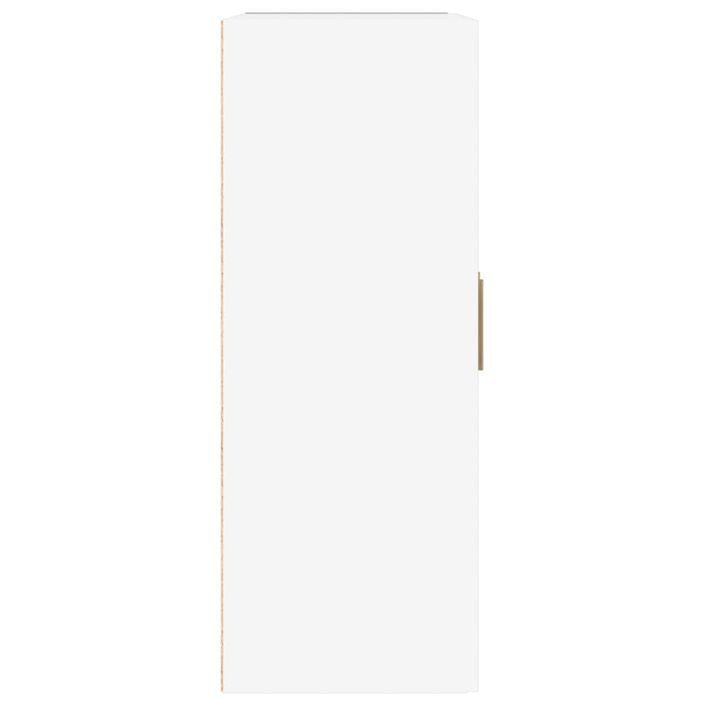 Armoire murale Blanc brillant 69,5x32,5x90 cm Bois d'ingénierie - Photo n°7