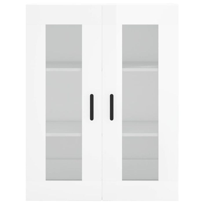 Armoire murale blanc brillant 69,5x34x90 cm - Photo n°6