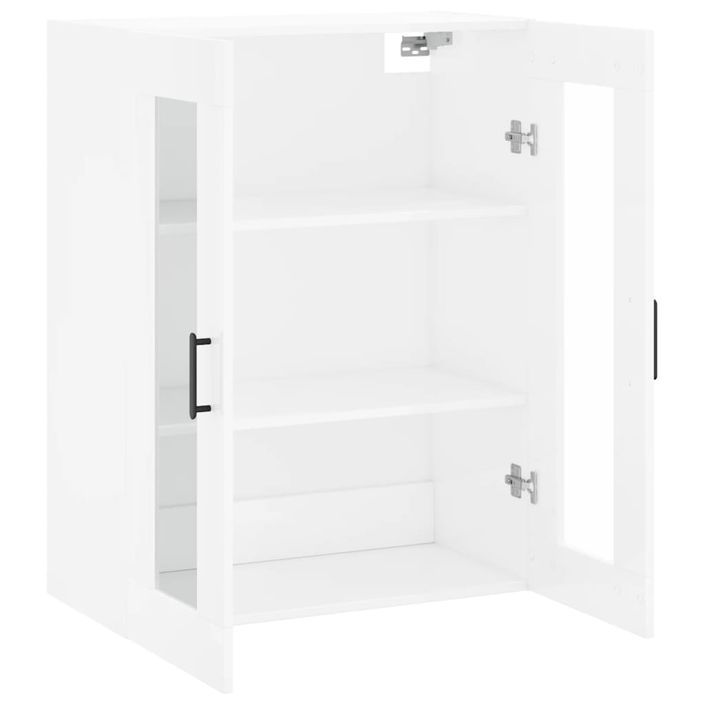 Armoire murale blanc brillant 69,5x34x90 cm - Photo n°7