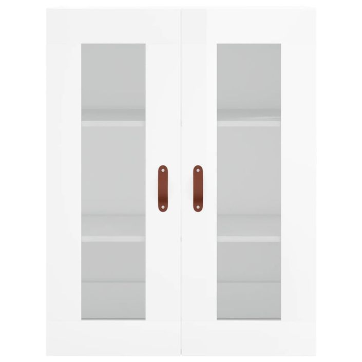 Armoire murale blanc brillant 69,5x34x90 cm - Photo n°6