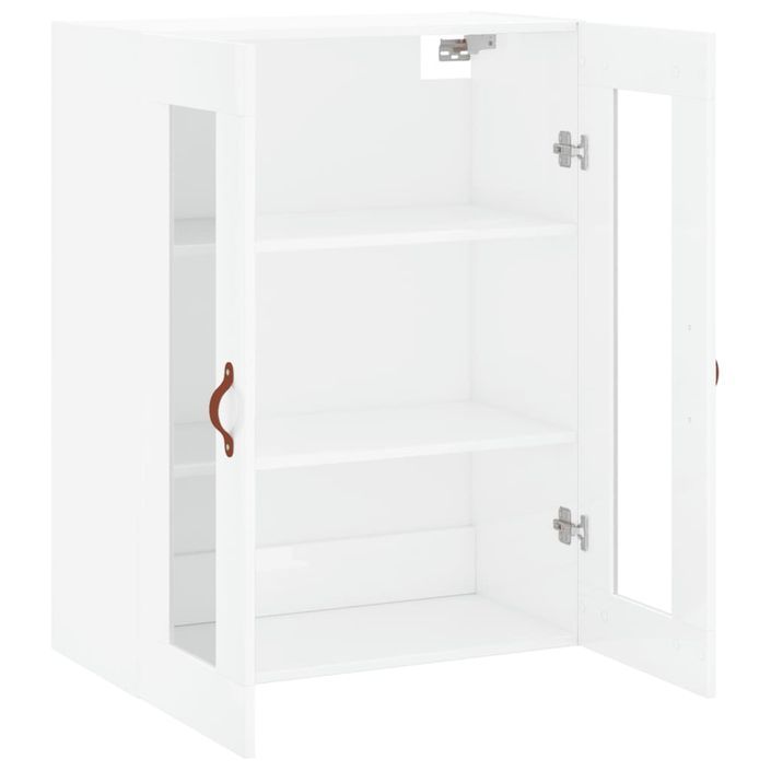 Armoire murale blanc brillant 69,5x34x90 cm - Photo n°7