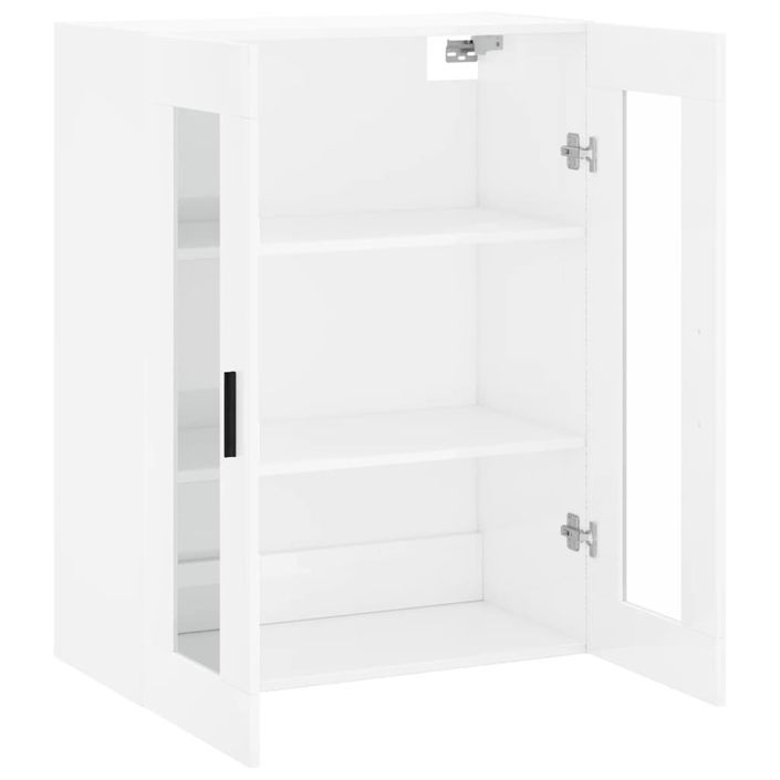 Armoire murale blanc brillant 69,5x34x90 cm - Photo n°6