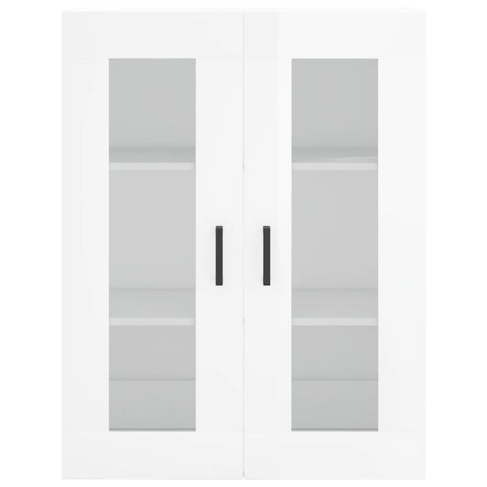 Armoire murale blanc brillant 69,5x34x90 cm - Photo n°7