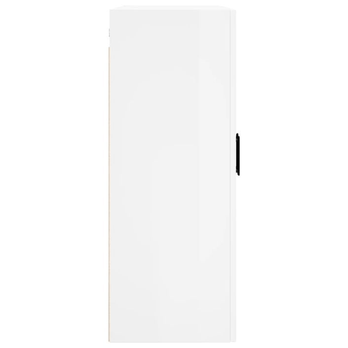 Armoire murale blanc brillant 69,5x34x90 cm - Photo n°8