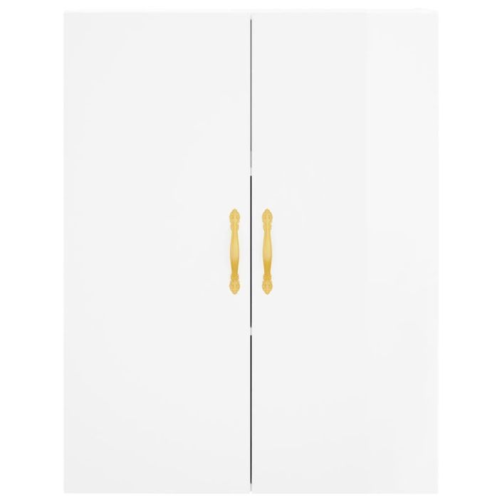 Armoire murale blanc brillant 69,5x34x90 cm - Photo n°7