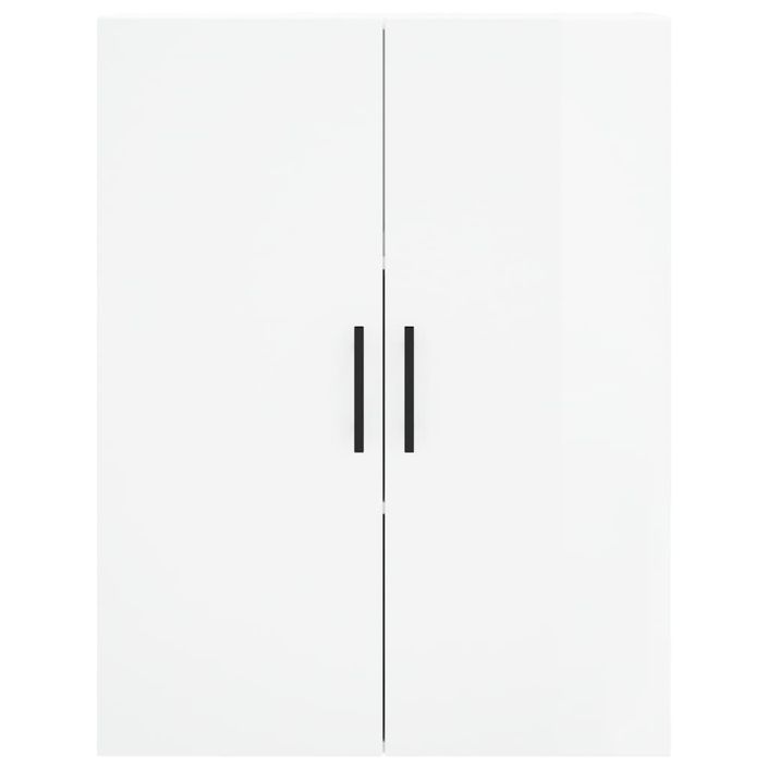 Armoire murale blanc brillant 69,5x34x90 cm - Photo n°7