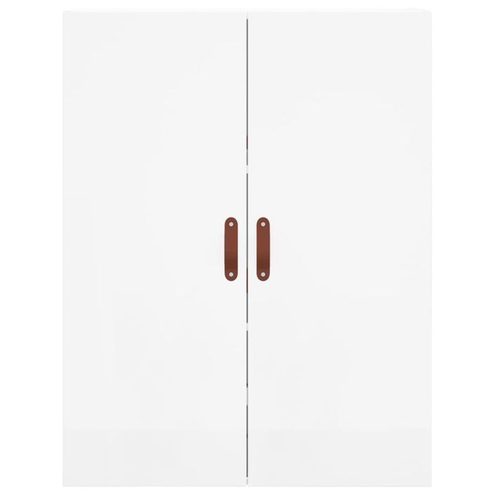 Armoire murale blanc brillant 69,5x34x90 cm - Photo n°7