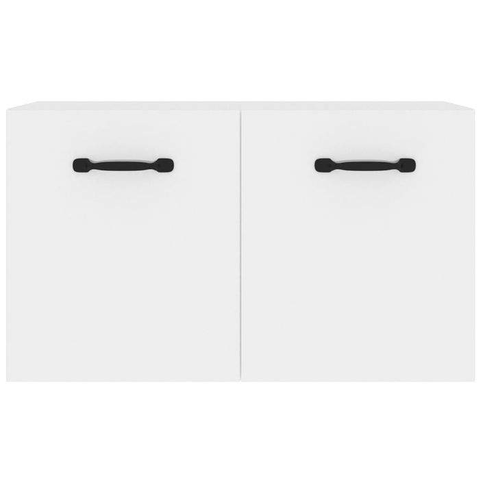 Armoire murale blanc brillant 80x36,5x35 cm bois d'ingénierie - Photo n°5