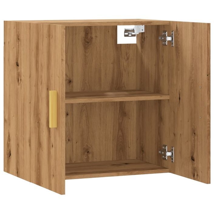 Armoire murale chêne artisanal 60x31x60 cm bois d'ingénierie - Photo n°5