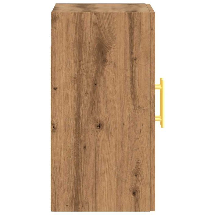 Armoire murale chêne artisanal 60x31x60 cm bois d'ingénierie - Photo n°5