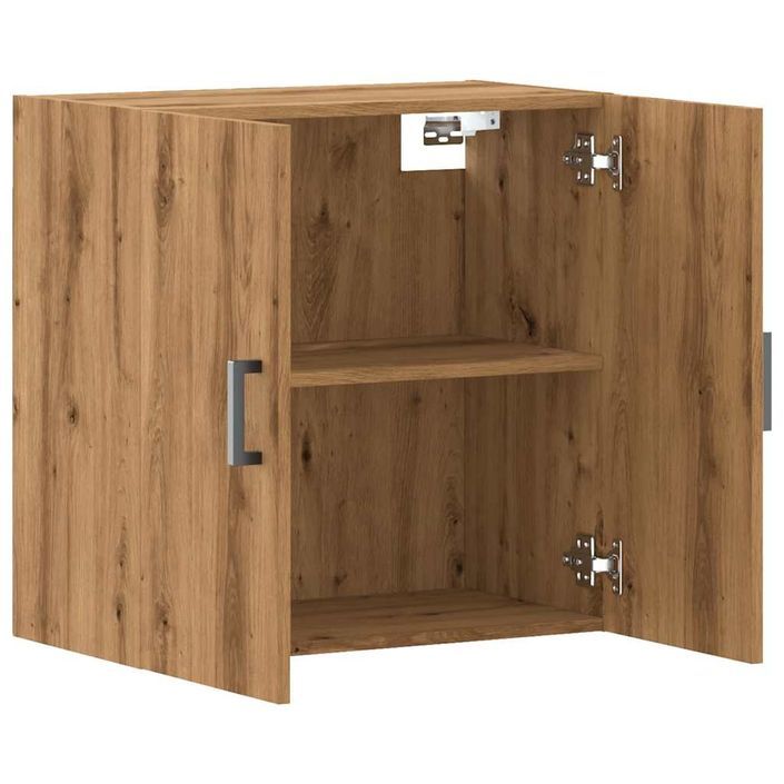 Armoire murale chêne artisanal 60x31x60 cm bois d'ingénierie - Photo n°7