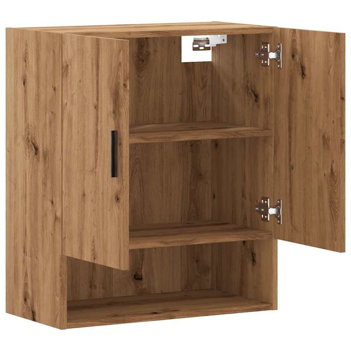 Armoire murale chêne artisanal 60x31x70 cm bois d'ingénierie - Photo n°7