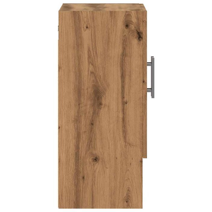 Armoire murale chêne artisanal 60x31x70 cm bois d'ingénierie - Photo n°5