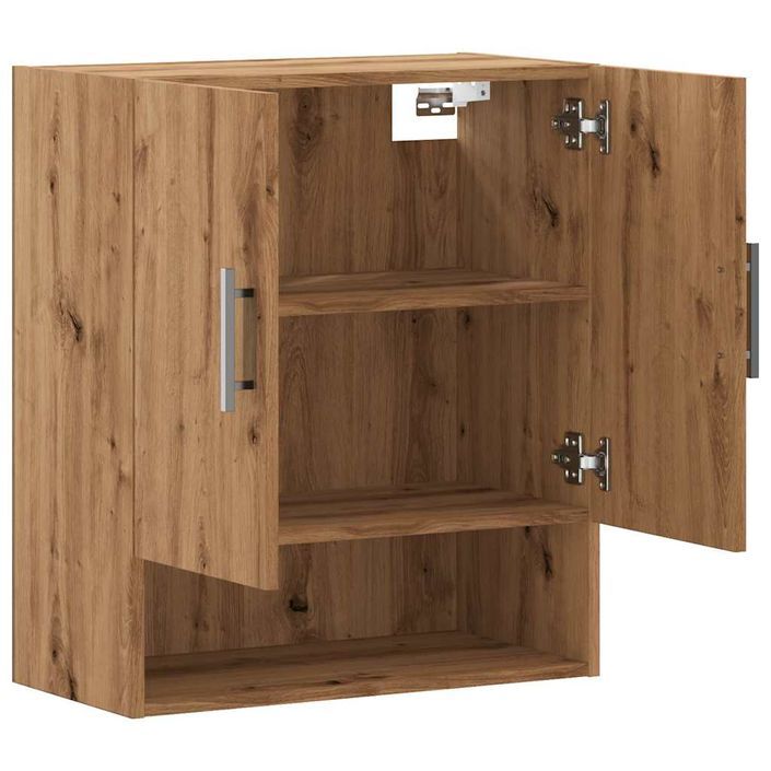 Armoire murale chêne artisanal 60x31x70 cm bois d'ingénierie - Photo n°7