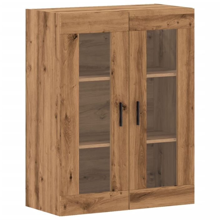 Armoire murale chêne artisanal 69,5x34x90 cm - Photo n°2