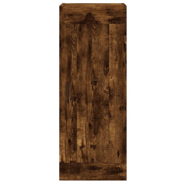 Armoire murale chêne fumé 34,5x34x90 cm bois d'ingénierie - Photo n°6