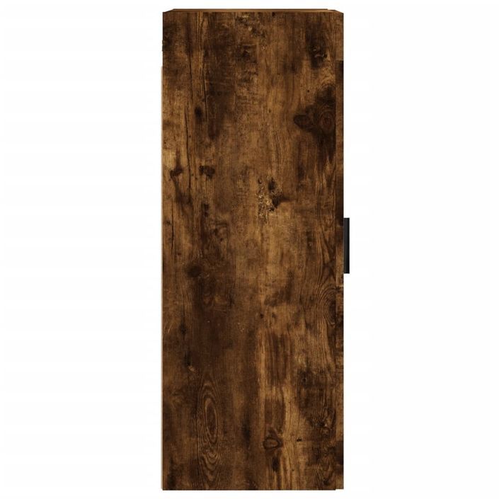 Armoire murale chêne fumé 34,5x34x90 cm bois d'ingénierie - Photo n°8