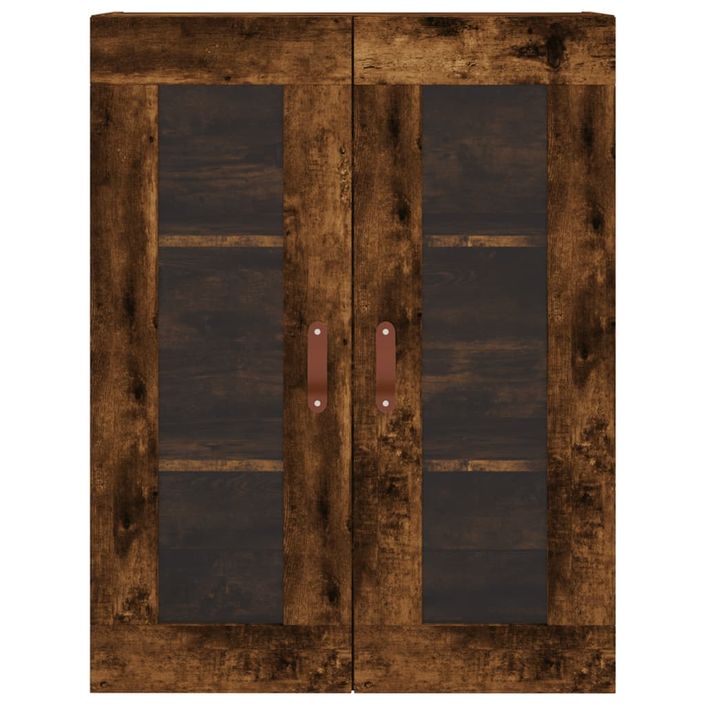 Armoire murale chêne fumé 69,5x34x90 cm - Photo n°6