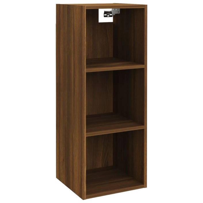 Armoire murale chêne marron 34,5x32,5x90 cm bois d'ingénierie - Photo n°2