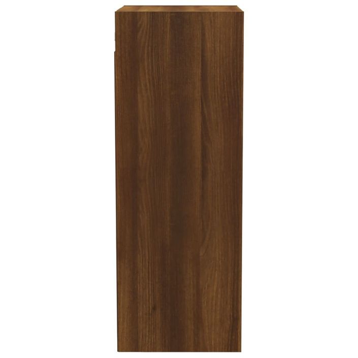 Armoire murale chêne marron 34,5x32,5x90 cm bois d'ingénierie - Photo n°10