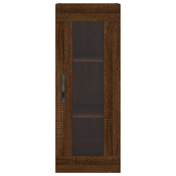 Armoire murale chêne marron 34,5x34x90 cm - Photo n°6