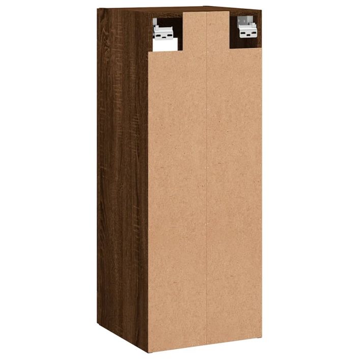 Armoire murale chêne marron 34,5x34x90 cm - Photo n°8