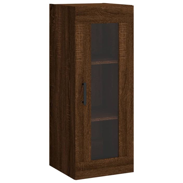 Armoire murale chêne marron 34,5x34x90 cm - Photo n°1