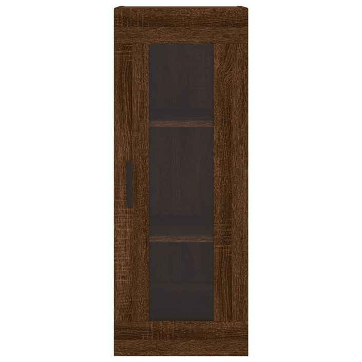 Armoire murale chêne marron 34,5x34x90 cm - Photo n°7