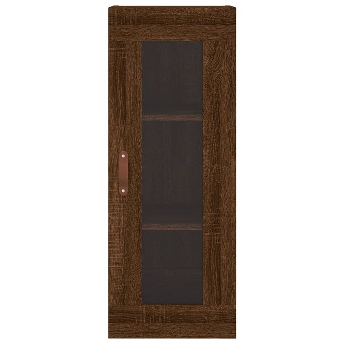 Armoire murale chêne marron 34,5x34x90 cm - Photo n°6