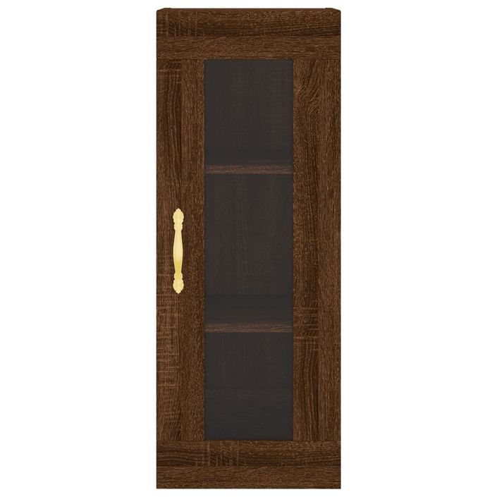 Armoire murale chêne marron 34,5x34x90 cm - Photo n°6