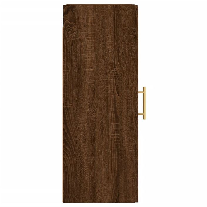 Armoire murale chêne marron 34,5x34x90 cm - Photo n°8