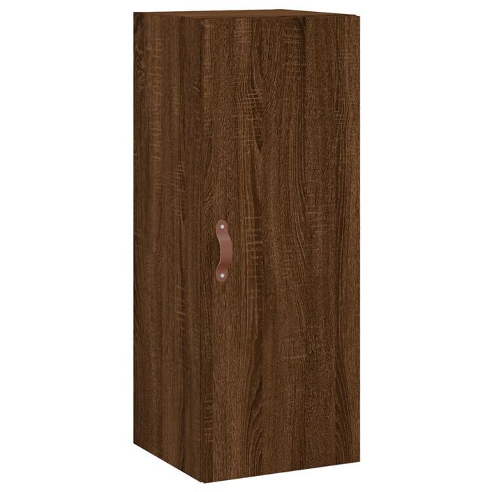 Armoire murale chêne marron 34,5x34x90 cm - Photo n°1