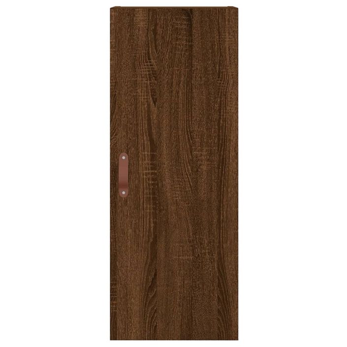 Armoire murale chêne marron 34,5x34x90 cm - Photo n°6