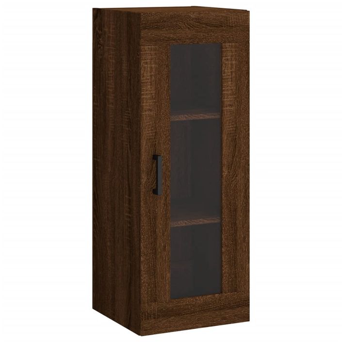 Armoire murale chêne marron 34,5x34x90 cm - Photo n°1