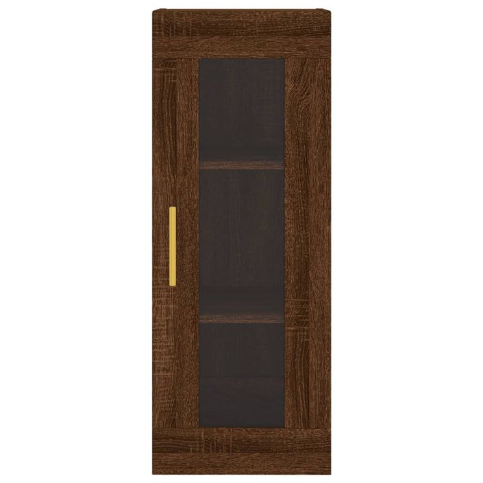 Armoire murale chêne marron 34,5x34x90 cm - Photo n°6